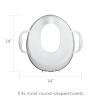 imageNuby Easy Grip Safety Toilet Seat Trainer with Integrated Splash Guard for Toddlers ampamp Kids White 1 Count