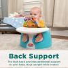 imageNuby My Floor Seat  Portable Baby Chair with Soft Foam Cushion Safety Harness and High Back Design  4 Months  PinkAqua
