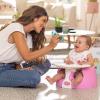 imageNuby My Floor Seat  Portable Baby Chair with Soft Foam Cushion Safety Harness and High Back Design  4 Months  PinkPink