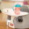 imageNuby My Floor Seat  Portable Baby Chair with Soft Foam Cushion Safety Harness and High Back Design  4 Months  PinkWhite Tray