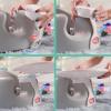imageNuby My Floor Seat  Portable Baby Chair with Soft Foam Cushion Safety Harness and High Back Design  4 Months  PinkWhite Tray