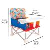 imageNuby PopUp Booster Seat with Removable Tray  6 Months  Portable Booster Seat for Floor for IndoorOutdoor Use  3Point Safety Adjustable Straps  Summer Travel Essentials  Fun FacesFun Faces