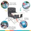 imageNuby PopUp Booster Seat with Removable Tray  6 Months  Portable Booster Seat for Floor for IndoorOutdoor Use  3Point Safety Adjustable Straps  Summer Travel Essentials  Fun FacesBlack  White