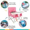 imageNuby PopUp Booster Seat with Removable Tray  6 Months  Portable Booster Seat for Floor for IndoorOutdoor Use  3Point Safety Adjustable Straps  Summer Travel Essentials  Fun FacesPink