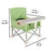 imageNuby PopUp Booster Seat with Removable Tray  6 Months  Portable Booster Seat for Floor for IndoorOutdoor Use  3Point Safety Adjustable Straps  Summer Travel Essentials  Fun FacesGreen