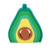 imageNuby Soft Silicone Stacking Cups  7Piece Toddler Toy for HandEye Coordination and Early Development  12 Months Colors May VaryAvocado