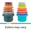 imageNuby Soft Silicone Stacking Cups  7Piece Toddler Toy for HandEye Coordination and Early Development  12 Months Colors May VaryStacking Cups