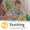 imageNuby Soft Silicone Stacking Cups  7Piece Toddler Toy for HandEye Coordination and Early Development  12 Months Colors May VarySun