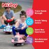 imageNuby Twist N Ride Classic Ride on Cars  Riding Toys with Realistic Working Front ampamp Back Lights  Fun Light Up Car Scooter with Music  Toddler Toys for 3 Years and Up  Pink ampamp Purple Toy Scooter CarRed and Grey