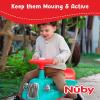 imageNuby Twist N Ride Classic Ride on Cars  Riding Toys with Realistic Working Front ampamp Back Lights  Fun Light Up Car Scooter with Music  Toddler Toys for 3 Years and Up  Pink ampamp Purple Toy Scooter CarAqua and Red