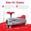 imageNuby Twist N Ride Classic Ride on Cars  Riding Toys with Realistic Working Front ampamp Back Lights  Fun Light Up Car Scooter with Music  Toddler Toys for 3 Years and Up  Pink ampamp Purple Toy Scooter CarRed and Grey