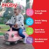 imageNuby Twist N Ride Classic Ride on Cars  Riding Toys with Realistic Working Front ampamp Back Lights  Fun Light Up Car Scooter with Music  Toddler Toys for 3 Years and Up  Pink ampamp Purple Toy Scooter CarPink and Purple