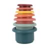 imageNuby Soft Silicone Stacking Cups  7Piece Toddler Toy for HandEye Coordination and Early Development  12 Months Colors May VaryStacking Cups