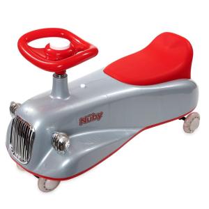 imageNuby Twist N Ride Classic Ride on Cars  Riding Toys with Realistic Working Front ampamp Back Lights  Fun Light Up Car Scooter with Music  Toddler Toys for 3 Years and Up  Pink ampamp Purple Toy Scooter CarRed and Grey
