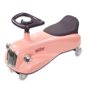 imageNuby Twist N Ride Classic Ride on Cars  Riding Toys with Realistic Working Front ampamp Back Lights  Fun Light Up Car Scooter with Music  Toddler Toys for 3 Years and Up  Pink ampamp Purple Toy Scooter CarPink and Purple