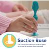 imageDr Talbots Diaper Cream Soft Silicone Brush with Suction Base ampamp Hygienic Case Aqua Full SizeFull Size
