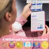 imageDr Talbots Mom Breastmilk Storage Bags with 4 MilkFresh Sensors  50 Count50 Storage Bags  4 Temperature Tracking Sensors