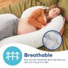 imageDr Talbots Moms Pregnancy Pillow  Stay Cool UShaped Pillow for Pregnant WomenCShaped Comfort