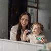 imageDr Talbots Toddler Training Toothbrush for Kids  2Pack  6 Months  AlligatorElephantDino