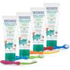 imageDr Talbots Toddler Training Toothpaste Naturally Inspired with Citroganix with Toothbrush Included BlueGreen 16 OunceBlue  Green Toothbrush  Toothpaste