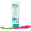 imageDr Talbots Toddler Training Toothpaste Naturally Inspired with Citroganix with Toothbrush Included BlueGreen 16 OuncePink  Green Toothbrush  Toothpaste