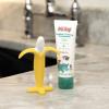 imageDr Talbots Toddler Training Toothpaste Naturally Inspired with Citroganix with Toothbrush Included BlueGreen 16 OunceYellow Banana Toothbrush  Toothpaste