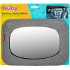 imageNuby Backseat Baby Mirror with Fully Adjustable Straps Shatter Resistant Installs in Seconds BlackGrey