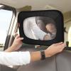imageNuby Backseat Baby Mirror with Fully Adjustable Straps Shatter Resistant Installs in Seconds Blackblack