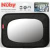 imageNuby Backseat Baby Mirror with Fully Adjustable Straps Shatter Resistant Installs in Seconds Blackblack