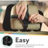 imageNuby Backseat Baby Mirror with Fully Adjustable Straps Shatter Resistant Installs in Seconds Blackblack