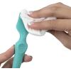 imageNuby Diaper Cream Soft Silicone Brush with Suction Base ampamp Hygienic Travel Case Mini Size AquaMini Size