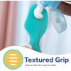 imageNuby Diaper Cream Soft Silicone Brush with Suction Base ampamp Hygienic Travel Case Mini Size AquaMini Size