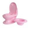 imageNuby My Real Potty Training Toilet with LifeLike Flush Button and Sound  18 Months  WhitePink Potty