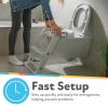 imageNuby My Real Potty Training Toilet with LifeLike Flush Button and Sound  18 Months  WhiteStep Ladder Potty Seat