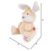 imageNuby Peek a Boo Friends Animated Plush Toy with Music and Interactive Play Bunny  Easter Basket Stuffers for Kids for Kids or ToddlersBunny