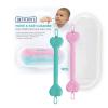 imageDr Talbots Safe Ear Wax Removal Tool and Nose Cleaner for Baby with Travel Case  2Pack  GirlPink and Green