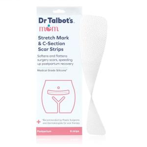 imageDr Talbots Mom Stretch Mark ampamp CSection Scar Strips  Medical Grade Silicone Scar Strips to Soften and Flatten Surgical Scars  6 Count 60Day Supply