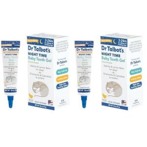 imageDr Talbots Night Time Baby Tooth Gel for Sore Gums  53 oz Tube  Banana Flavor  for Ages 324 Months053 Ounce Pack of 2