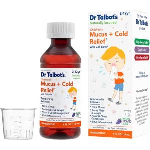 imageDr Talbots Pain  Fever Relief Liquid Medicine with Naturally Inspired Ingredients for Children Includes Dosage Cup Grape Juice Flavor 4 Fl Oz Packaging May VaryChildrens Mucus  Cold Relief