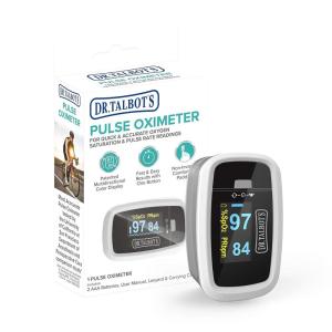 imageDr Talbots Pulse Oximeter with Lanyard and Travel Pouch White And Gray