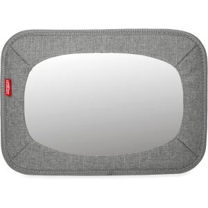 imageNuby Backseat Baby Mirror with Fully Adjustable Straps Shatter Resistant Installs in Seconds BlackGrey