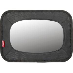 imageNuby Backseat Baby Mirror with Fully Adjustable Straps Shatter Resistant Installs in Seconds Blackblack