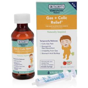 imageDr Talbots Gas  Colic Relief Liquid Medicine Naturally Inspired for Infants Includes Syringe Apple Juice Flavor 4 Fl Oz