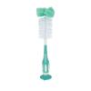 imageDr Talbots Bottle and Nipple Brush Soft Nylon Bristles Sponge Top Handle with Suction Base 2 Pack BlueAqua