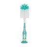 imageDr Talbots Bottle and Nipple Brush Soft Nylon Bristles Sponge Top Handle with Suction Base 2 Pack BlueAqua