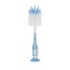 imageDr Talbots Bottle and Nipple Brush Soft Nylon Bristles Sponge Top Handle with Suction Base 2 Pack BlueBlue
