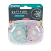 imageDr Talbots SoftFlex Orthodontic Pacifiers 06 Months BlueGray 2 Count Pack of 1Girl