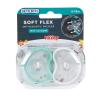 imageDr Talbots SoftFlex Orthodontic Pacifiers 612 Months PinkAqua Girl 2 CountAqua  White