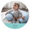 imageNuby Support Pod Infant Breastfeeding Pillow  Baby Support Pillow for Newborns  WhitePillow