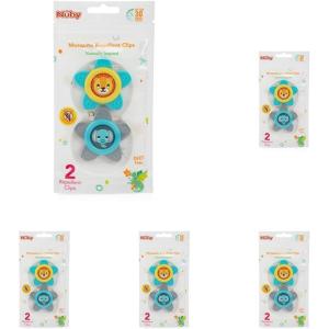 imageDr Talbots Mosquito Clips for Baby ampamp Toddler with Naturally Inspired Ingredients Citronella ampamp Lemongrass DEET Free 1 Pack 2 Clips2 Count Pack of 5
